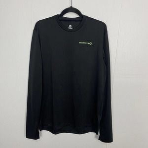 Merrell Select Wick Activewear Women’s Black Thumb Slit Sleeve Top Size Medium